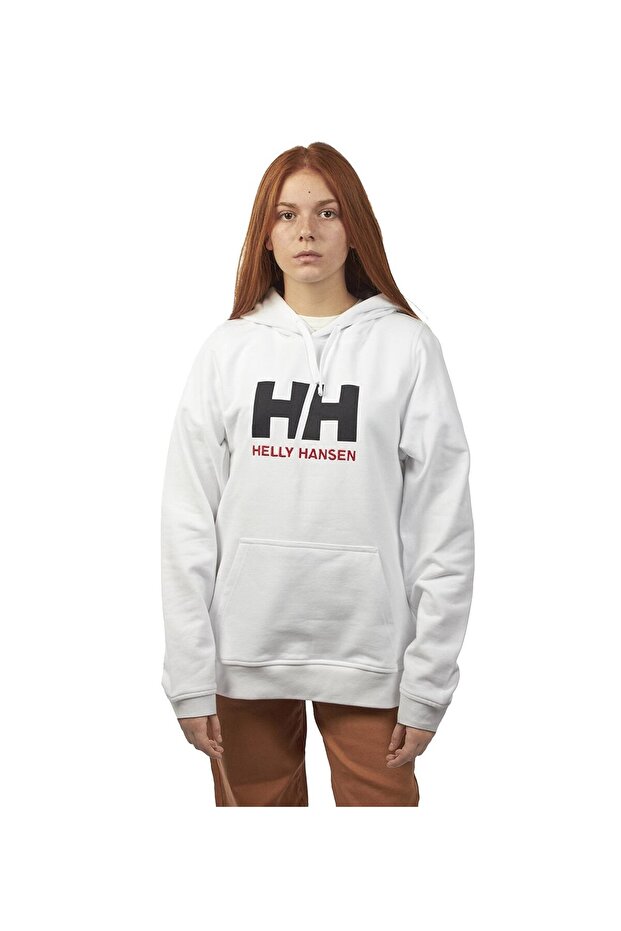 W Logo Kapişonlu Kadın Hoodie Sweatshirt - 1