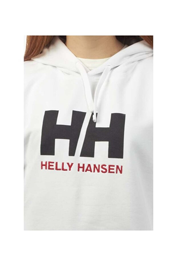 W Logo Kapişonlu Kadın Hoodie Sweatshirt - 2
