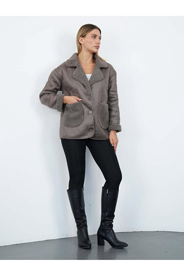 Torba Cepli Gri Deri Mont - 4