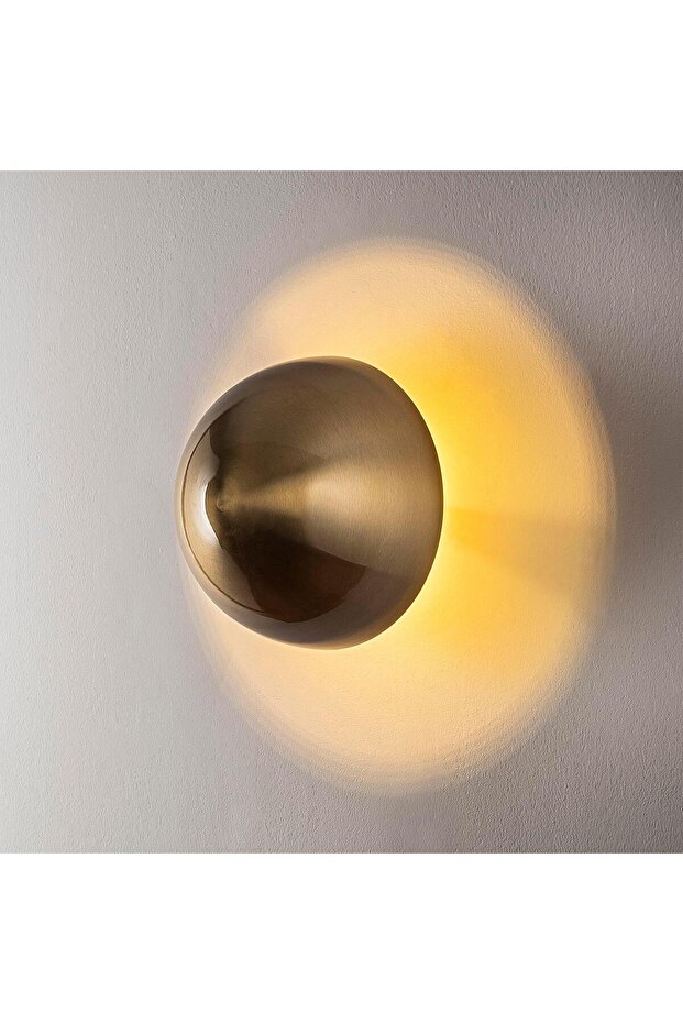 Fungal Rustik Metal Sıvama Tekli Duvar Aplik Çap 20cm,Eskitme Model Ambiyans Aydınlatma FUNGAL-13362 - 5