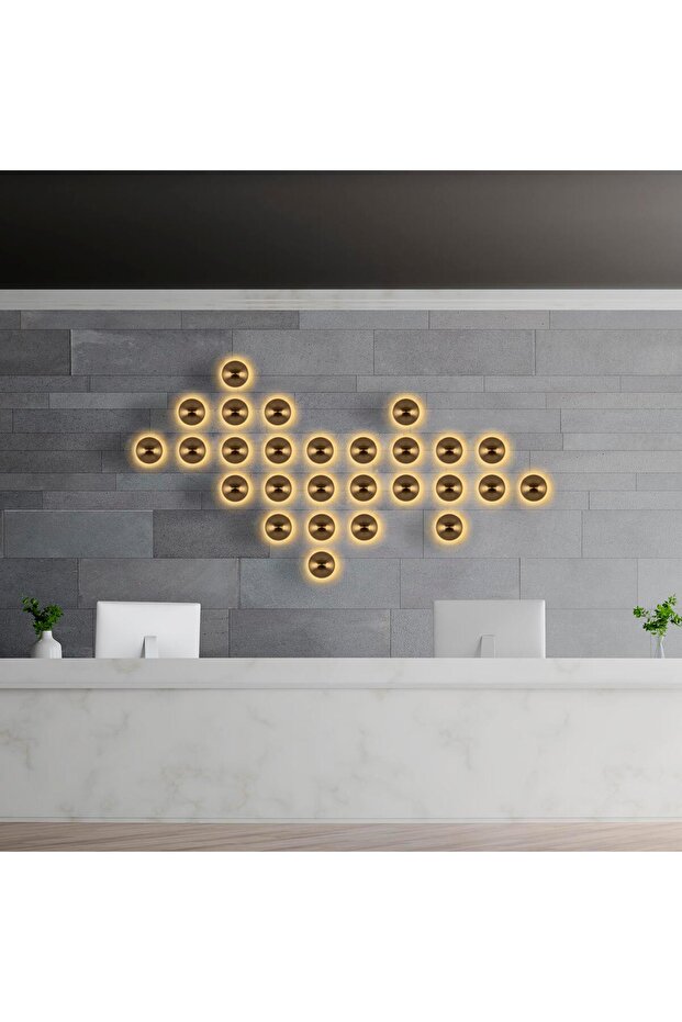 Fungal Rustik Metal Sıvama Tekli Duvar Aplik Çap 20cm,Eskitme Model Ambiyans Aydınlatma FUNGAL-13362 - 4