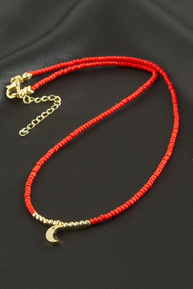 Mixed Figured Miyoki Bead Necklace 1 Piece Zircon Stone Necklace Stylish Design