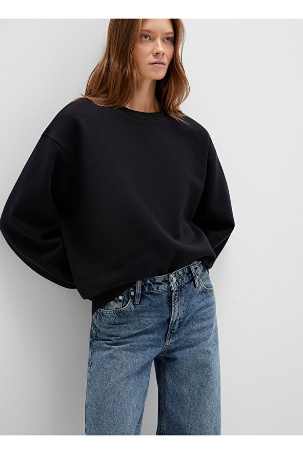 loose fit (bol rahat kesim) basic sweatshirt - 1