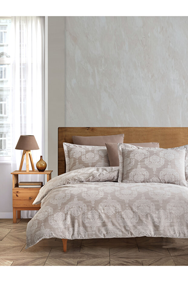 100% Cotton Ranforce Double Duvet Cover Set – Elegant Texture and Stylish Design