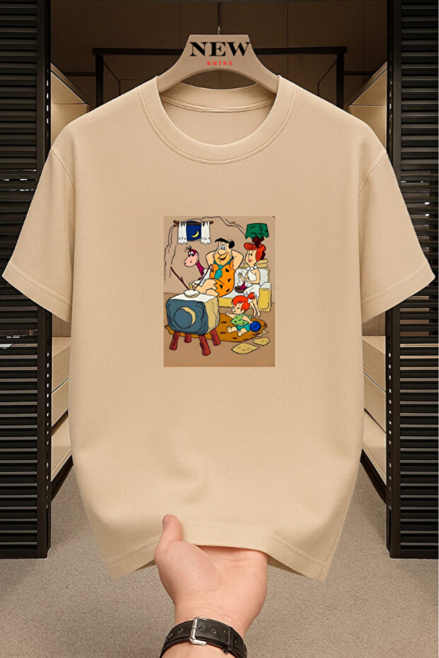Çakmaktaş Family Printed Unisex Oversized T-Shirt