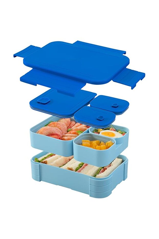 Bento Box for Kids Adults, Leak-Proof Lunch Snack Box Containers with Removable Compartment, Reusable Lunchable Container for School Work Travel, Dishwasher Safe, BPA-Free