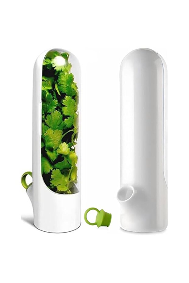 BIGTHREE Asparagus Container for Fridge, Herb Saver for Refrigerator, Herb Fresh Keeper for Refrige - 1