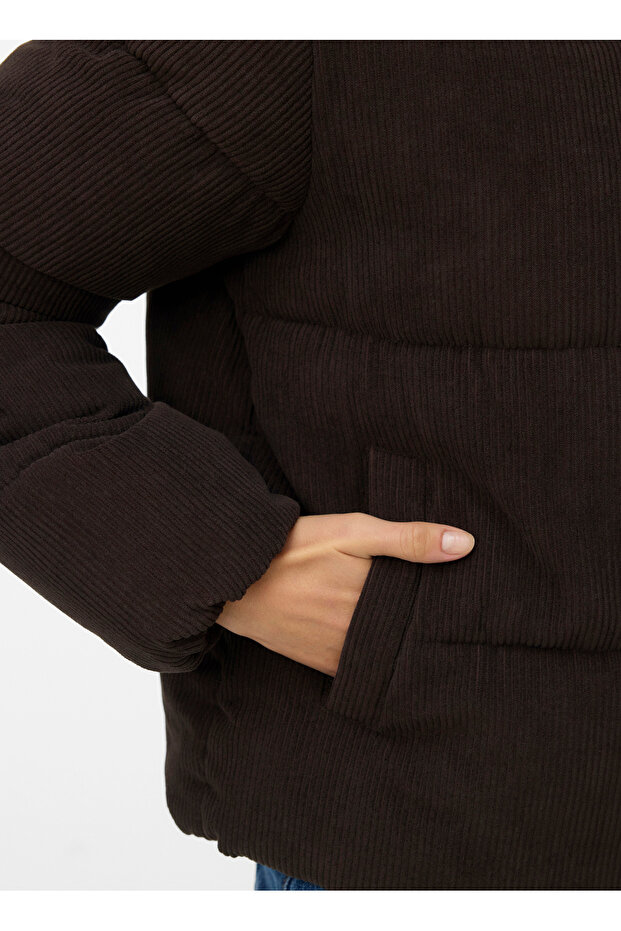 Kahve Kadın Mont VMDEBRA SHORT JACKET GA ENT - 3