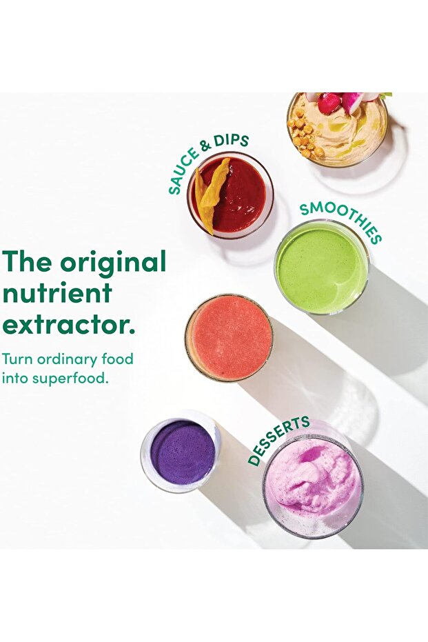 خلاط متعدد الوظائف عالي السرعة، 600 واط، 9 قطع، مستخلص مغذيات، رمادي (NBR-1212M) - 6