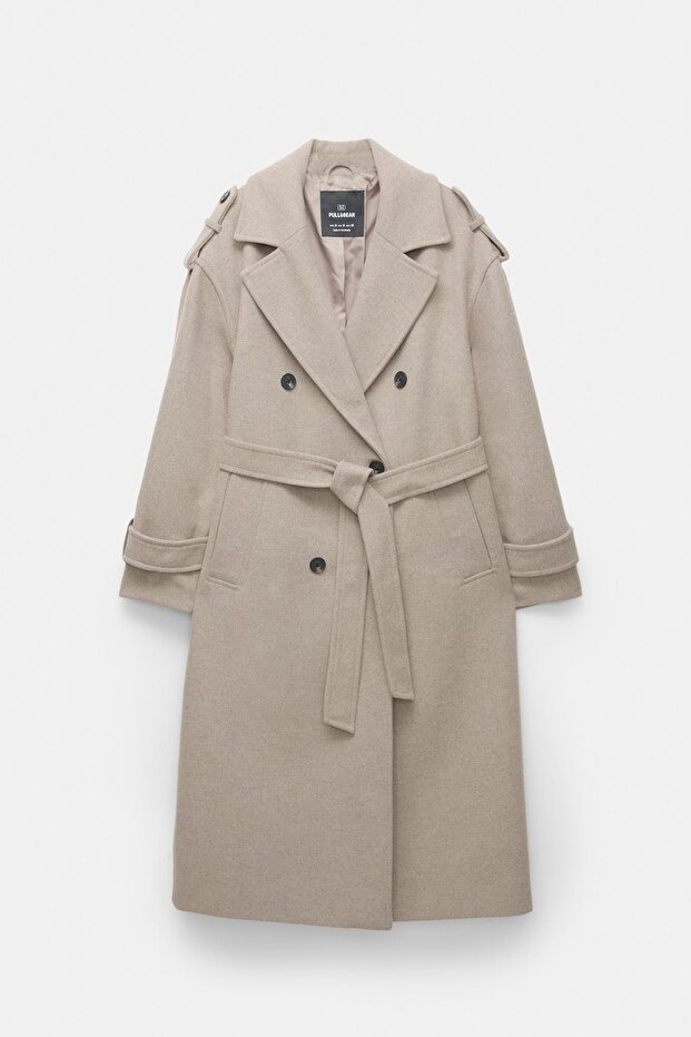 Kumaş trençkot - 7