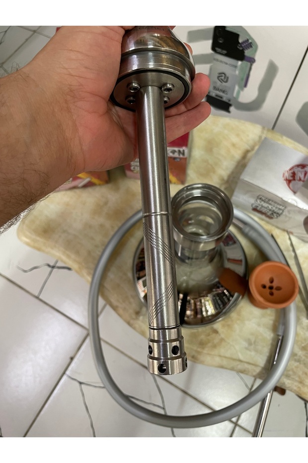 ÇELİK NARGİLE TAKIMI TİSAR - 4