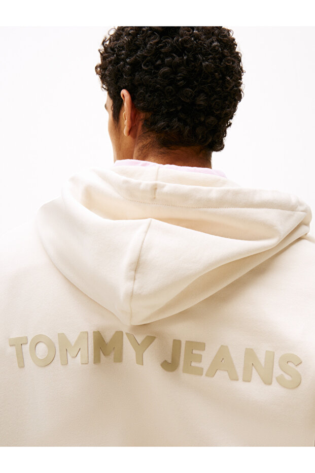 TJM CRP NEW CLASSICS ZIP THR Erkek Bej Sweatshirt - DM0DM21626 - 4