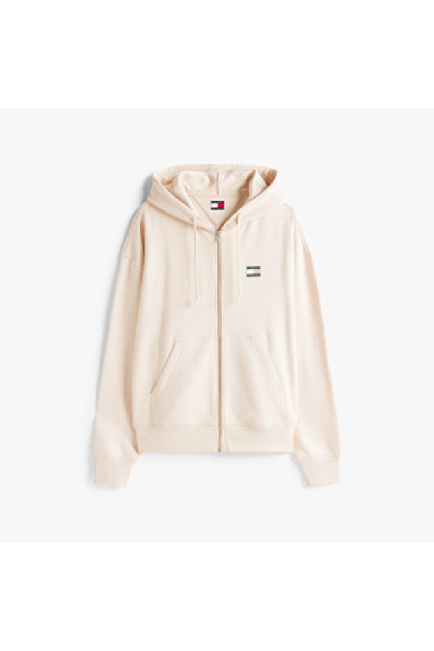 TJM CRP NEW CLASSICS ZIP THR Erkek Bej Sweatshirt - DM0DM21626 - 7