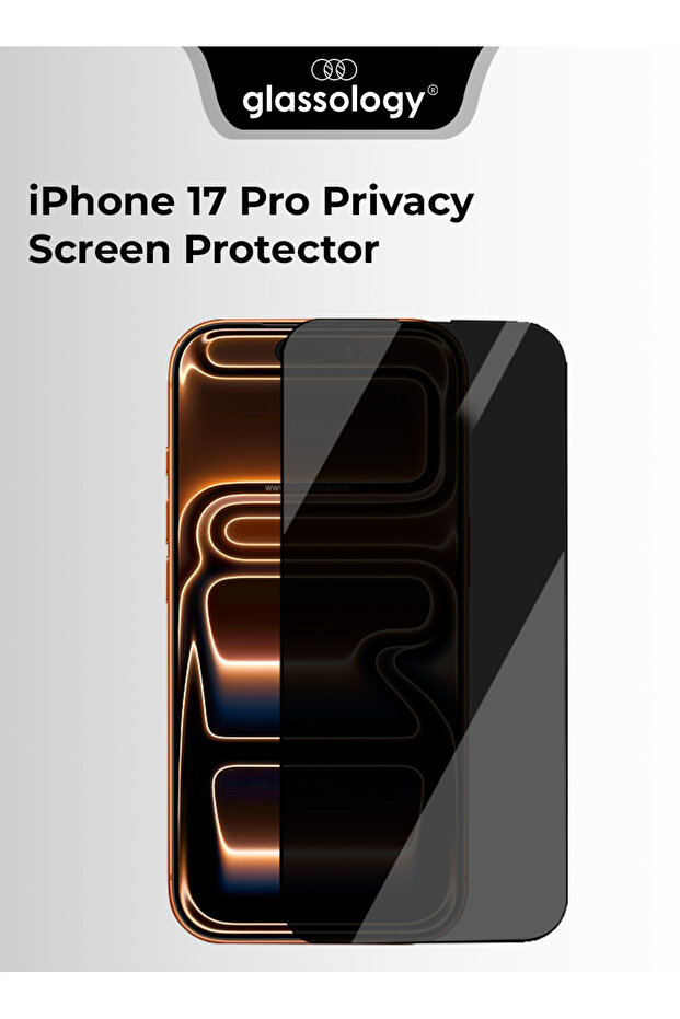 9H Privacy Tempered Glass Screen Protector with Installer for iPhone 17 Pro