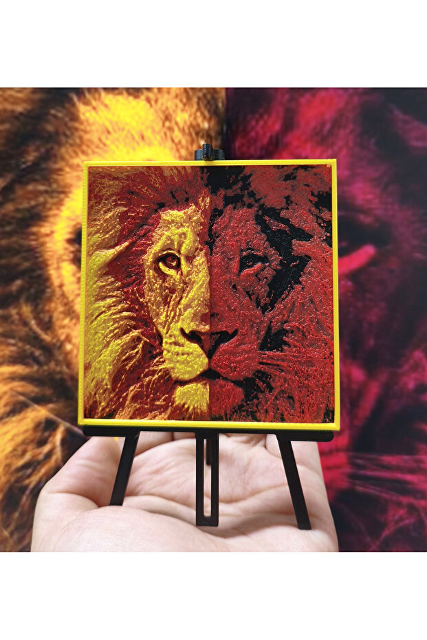 Lisanslı Galatasaray Stripe Tek Kişilik Yatak Örtüsü Seti Mini 3D Portre Hediyeli - 4