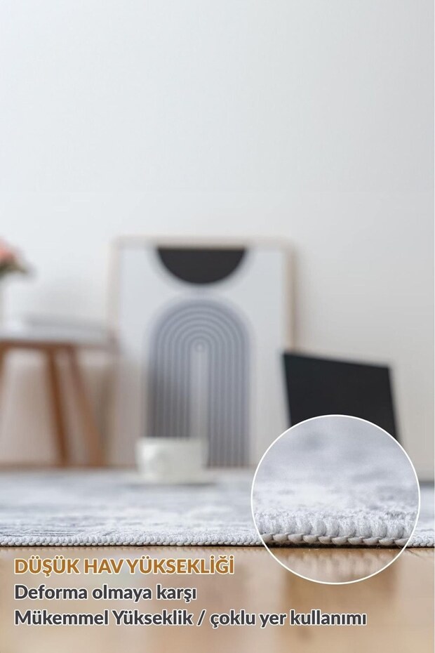Modern Patterned Washable Digital Printed Sponge Runner Rug - 4