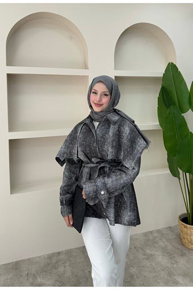 Zippered Gabardine Jacket