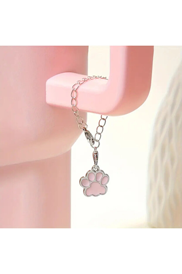 Stylish Charm Compatible with Thermos with Cat Paw Figure Detail