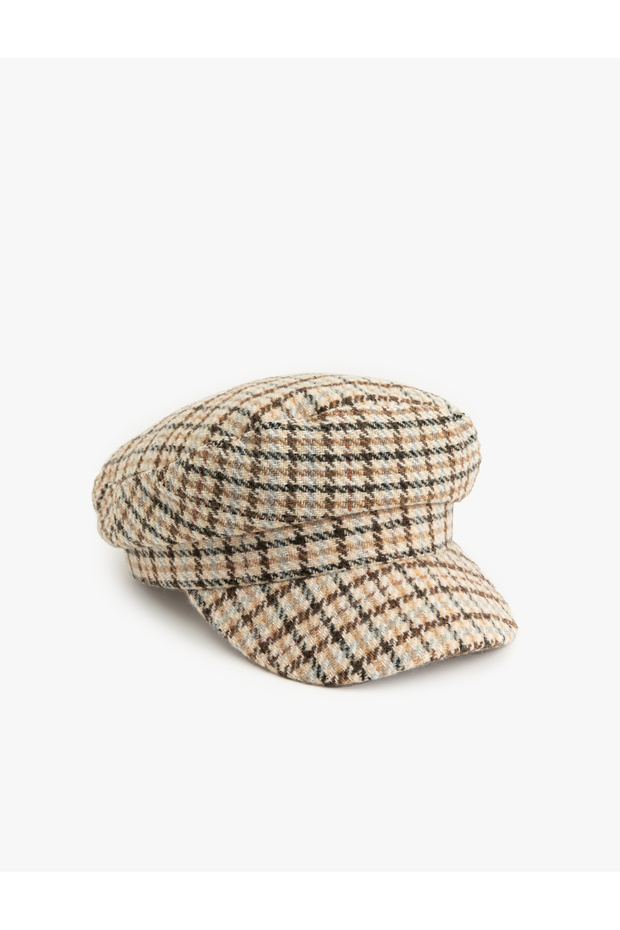 Plaid Cap Hat
