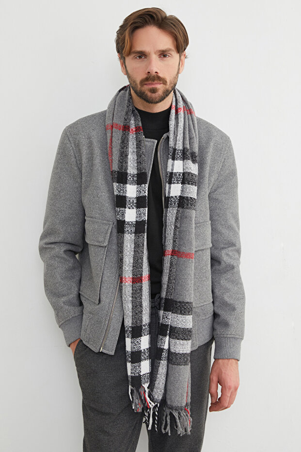 Patterned Soft Textured Scarf - 1