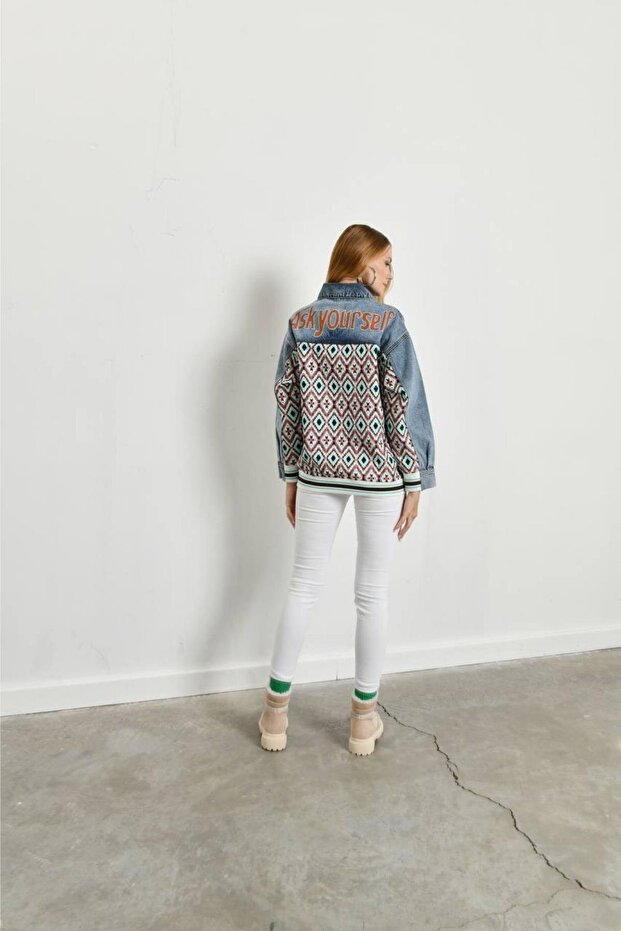 Patchwork Kot Ceket - 2