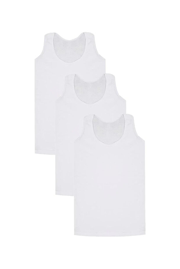 قميص داخلي مضلع للأولاد مكون من 3 قطع - 1