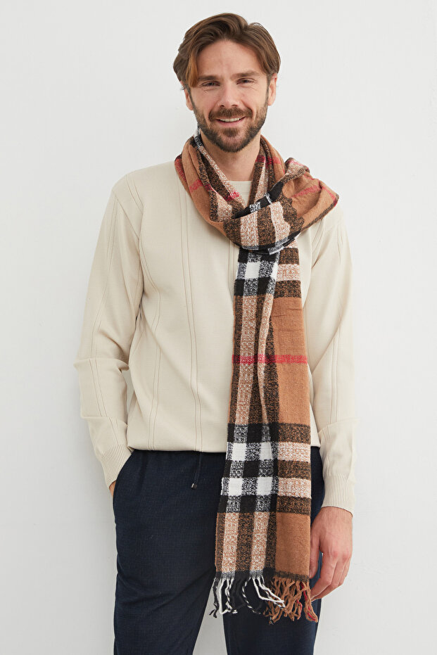 Patterned Soft Textured Scarf - 1