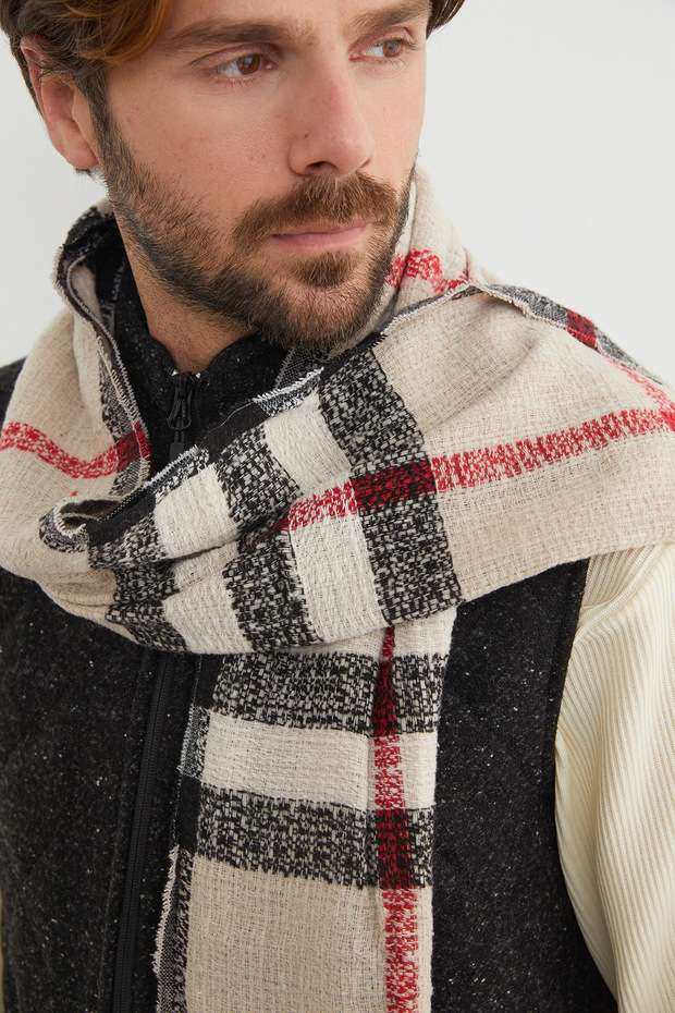 Patterned Soft Textured Scarf - 5