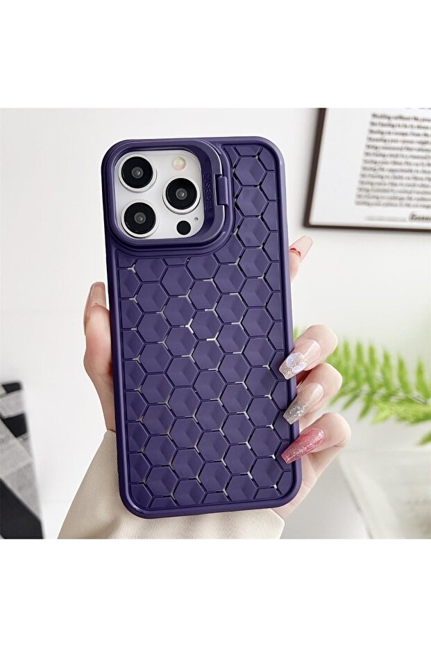 TPU Protective Case for iPhone 14 Plus — 3D Cube with Ring Camera Protector, Shockproof, Pu - 8