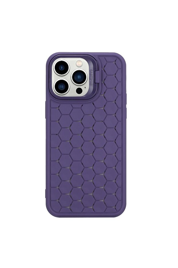 TPU Protective Case for iPhone 14 Plus — 3D Cube with Ring Camera Protector, Shockproof, Pu - 4