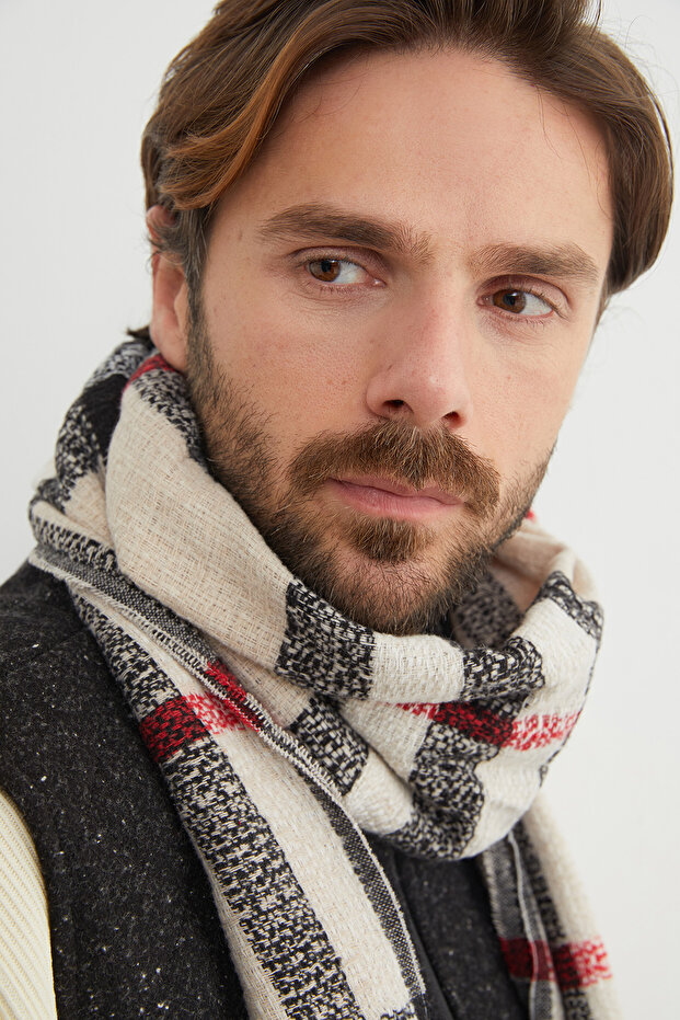 Patterned Soft Textured Scarf - 8