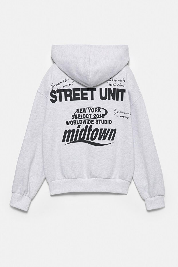 Street Unit Kapüşonlu Sweatshirt - 4