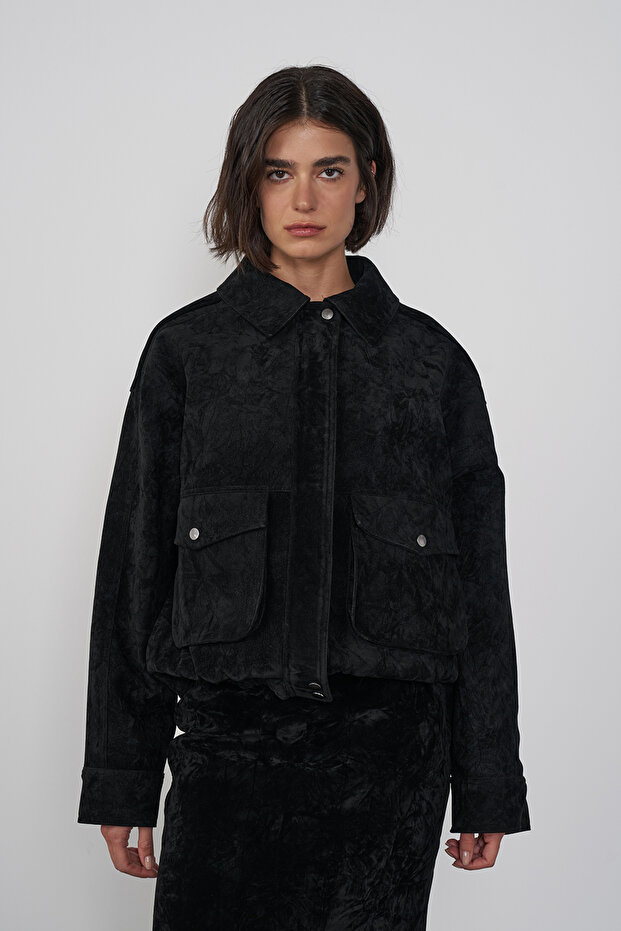 Süet Bomber Ceket - 2