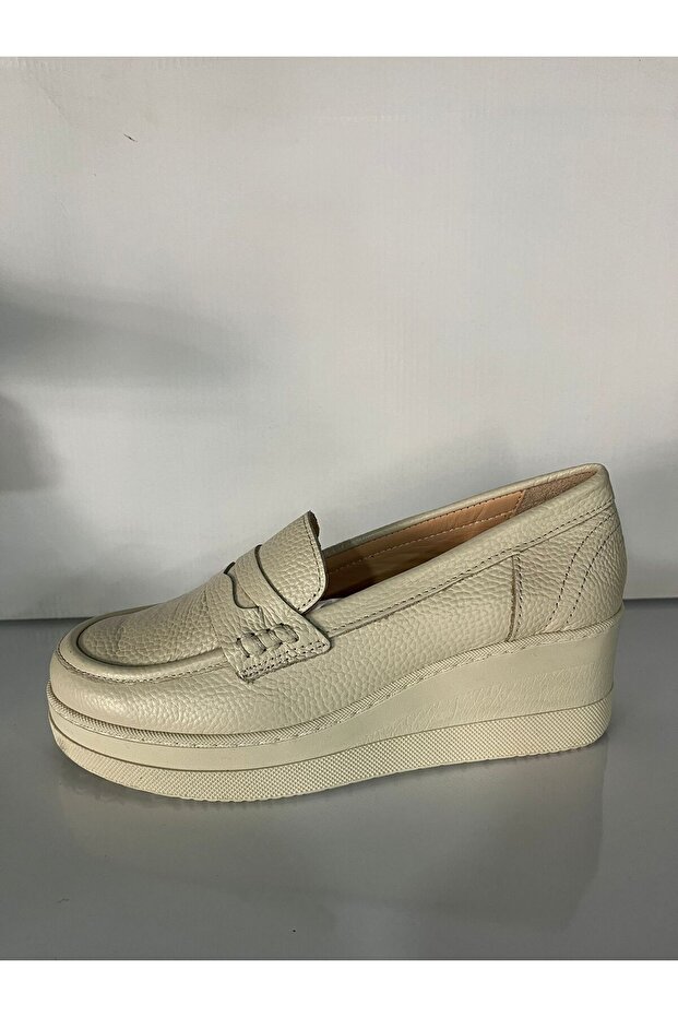Inner and Outer Genuine Leather Padded Heel