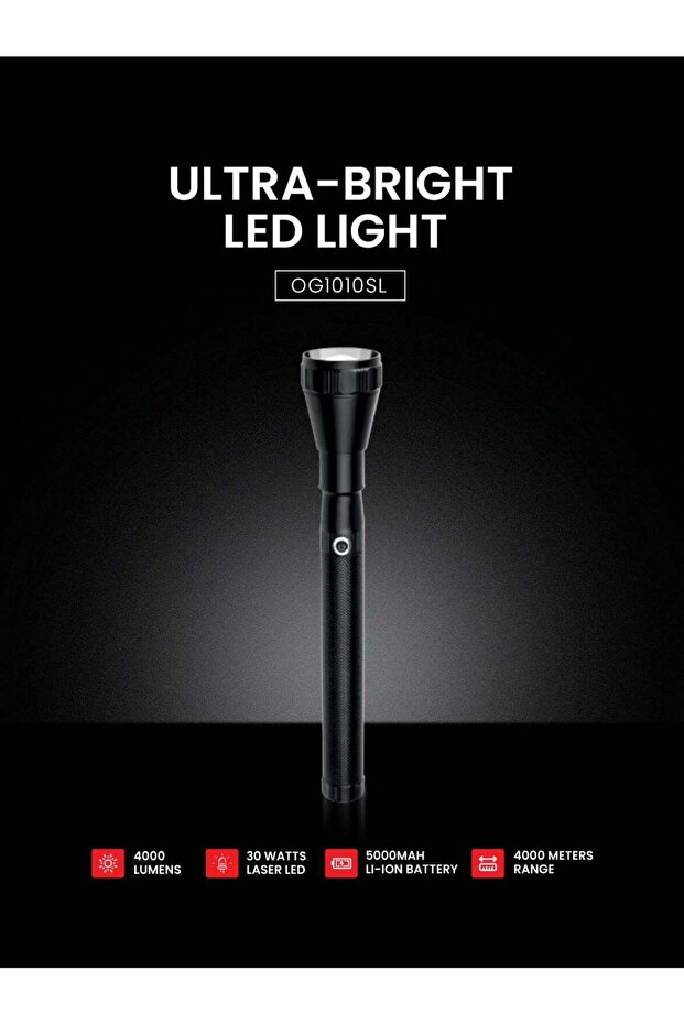 Rechargeable LED Flashlight 3SC – Ultra-Bright Tactical Pocket Torch