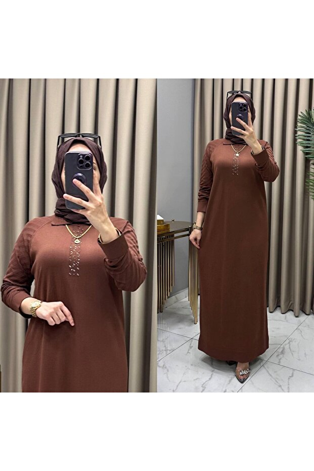 UZUN MERSERİZE ELBİSE - 1