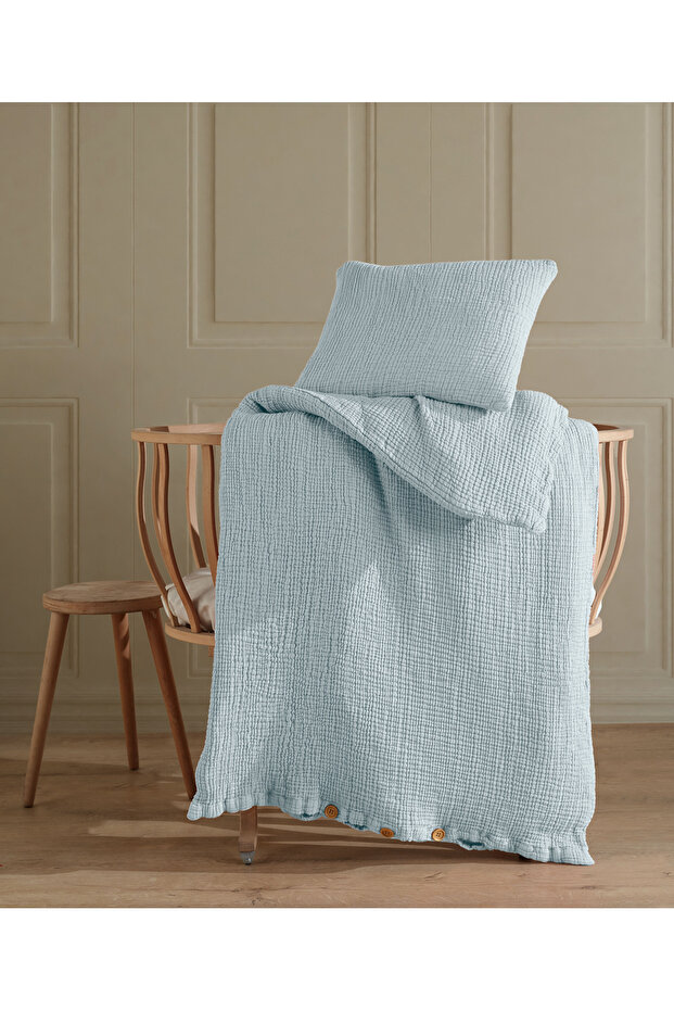 100% Cotton 8-Layer Muslin Baby Duvet Cover Set