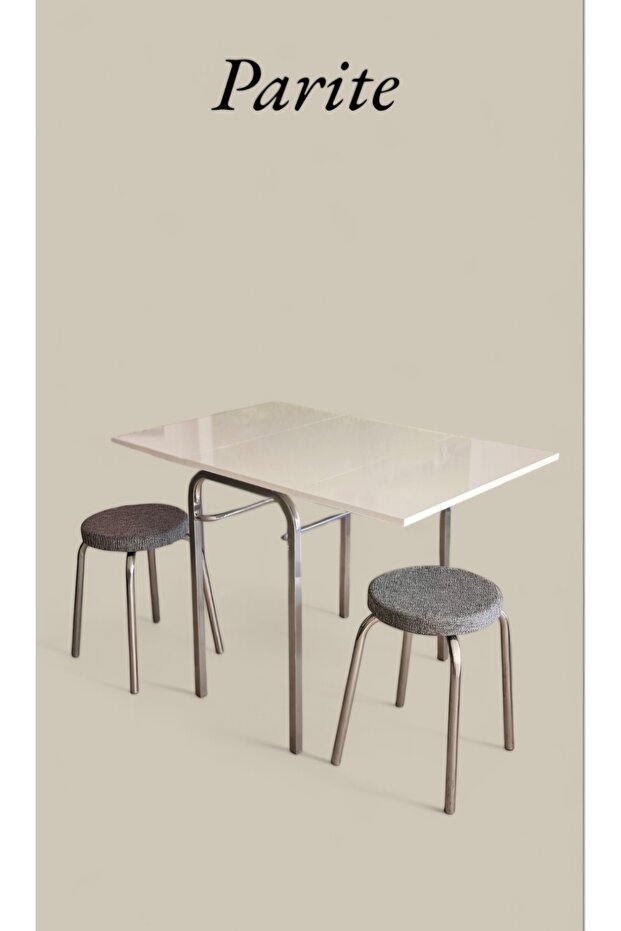 MESA PLEGABLE folding table BEYAZ KATLANIR KANATLI MASA - 3