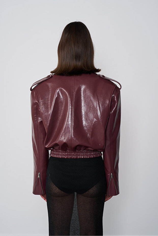 Biker Deri Ceket - 5