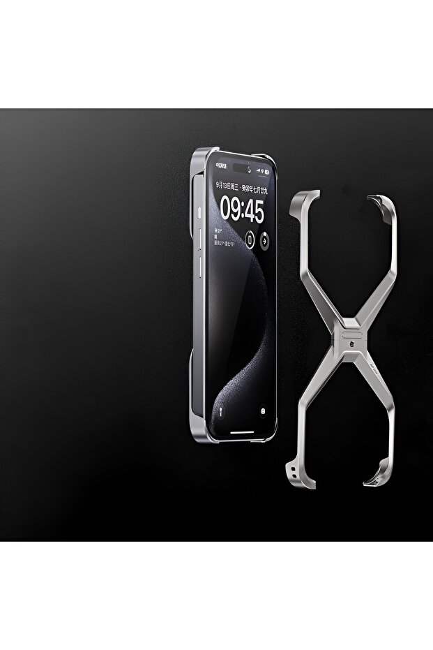 Armor X Case for iPhone 15, Flippy, Alloy, 2-Layer Edges, Grippy, Metallic Gray - 5