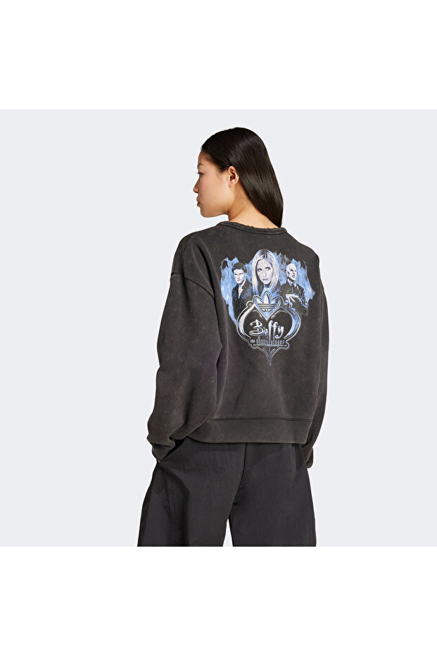 Buffy Cre Kadın Siyah Sweatshirt - 3