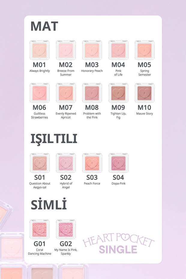 Kişiselleştirilebilir Simli Tekli Far Heart Pocket Single (G02 My Name is Pink Sparkly) - 7