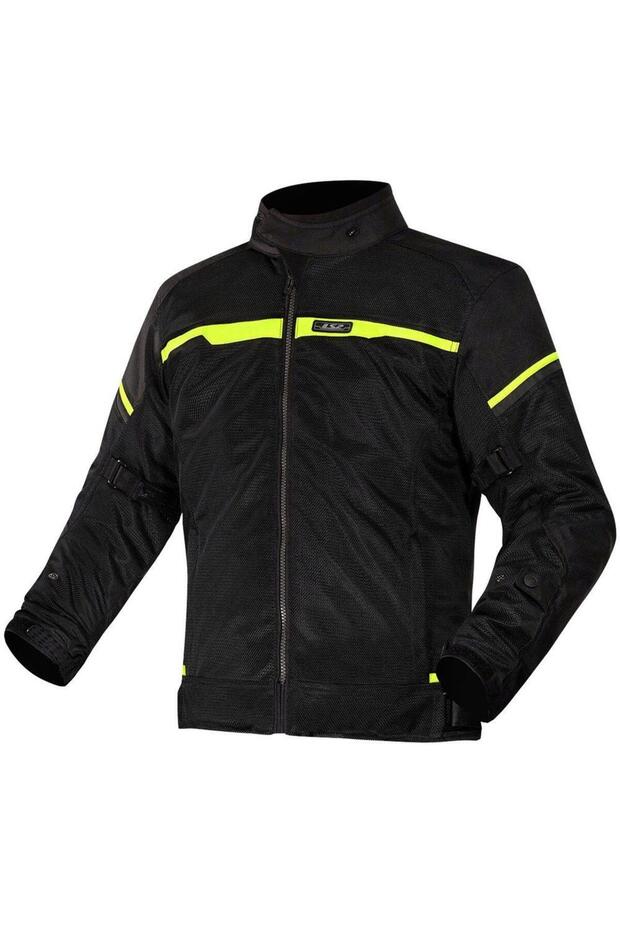 Riva Summer Protective Mesh Motorcycle Jacket Black Neon