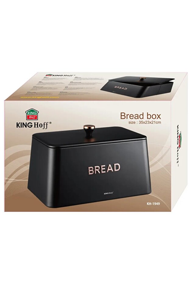 KH-1949 black bread box - 6