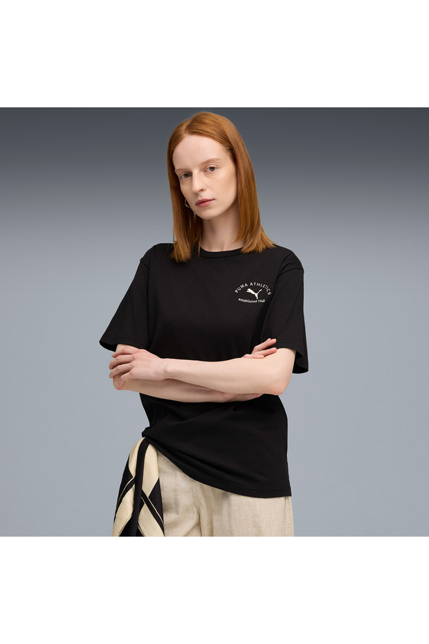 Class Relaxed Kadın Siyah T-Shirt - 1