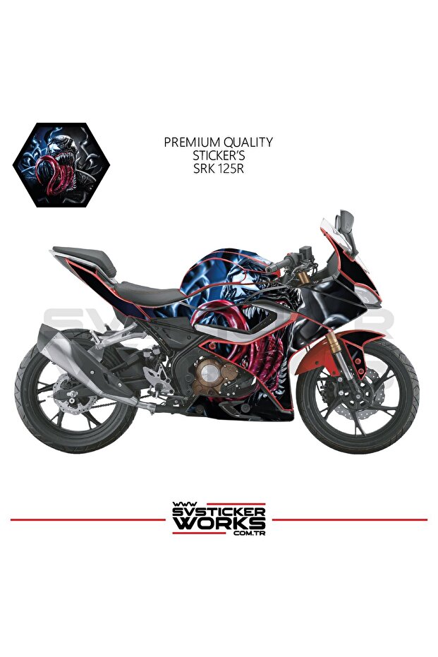 Rks Srk 125R Sticker Fairing Venom Fairing Model Ready Kit