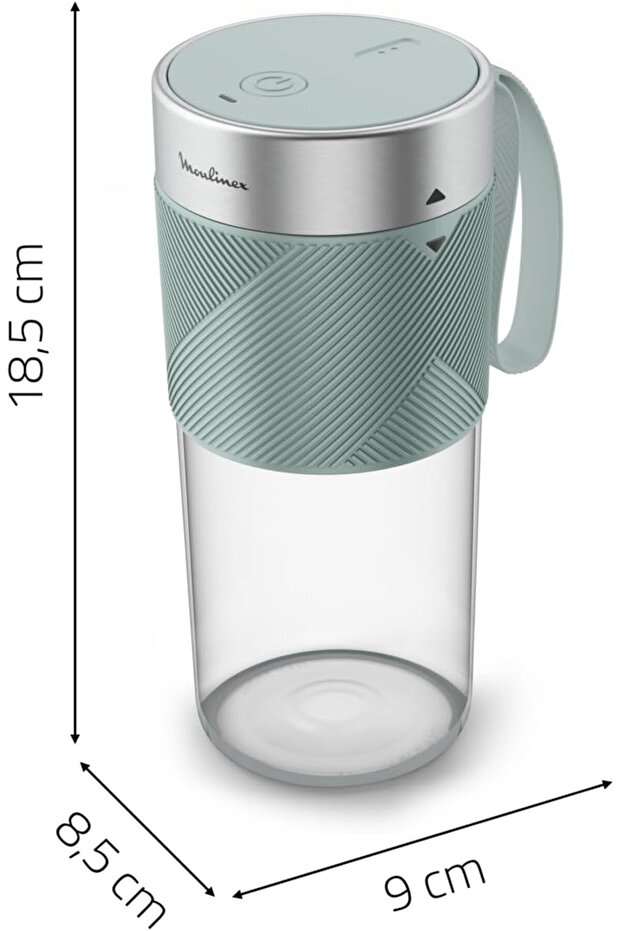 Lightmix Portable Blender, Cordless, 300 ml, Rechargeable, Eucalyptus, LM1C0410 - 7
