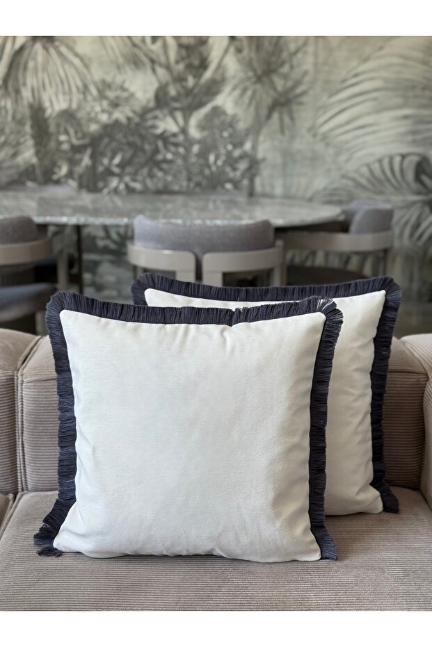 Modern Decorative Fringed Throw Pillow Cover 1 Piece 43X43