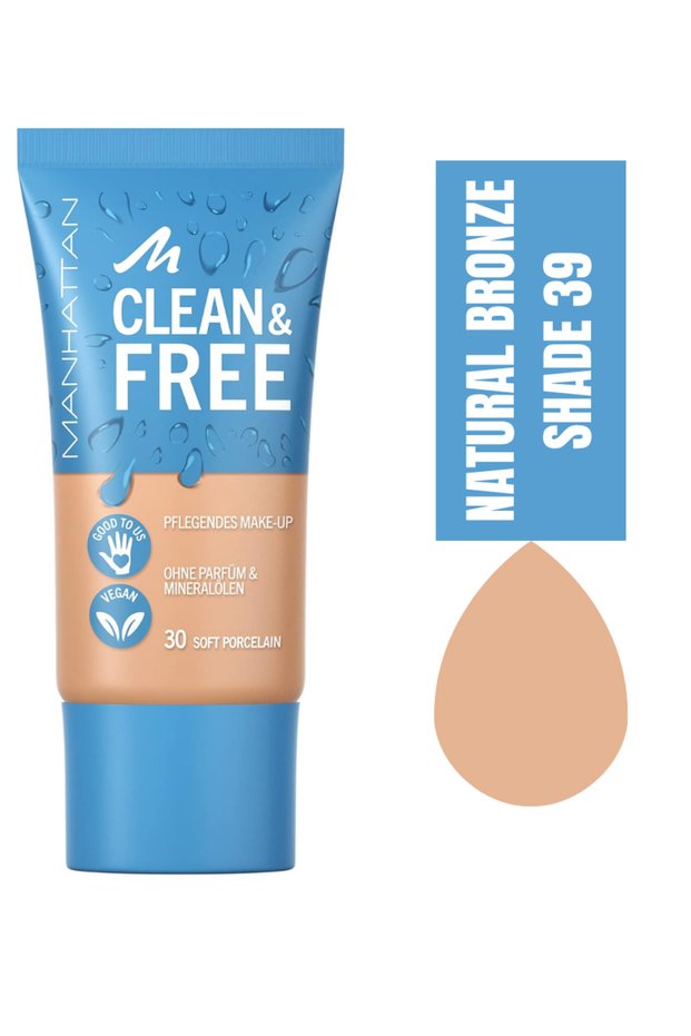 Foundation Clean & Free 39 Natural Bronze 30ml
