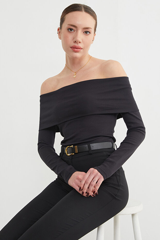 Basic Madonna Yaka Modal Bluz - 2